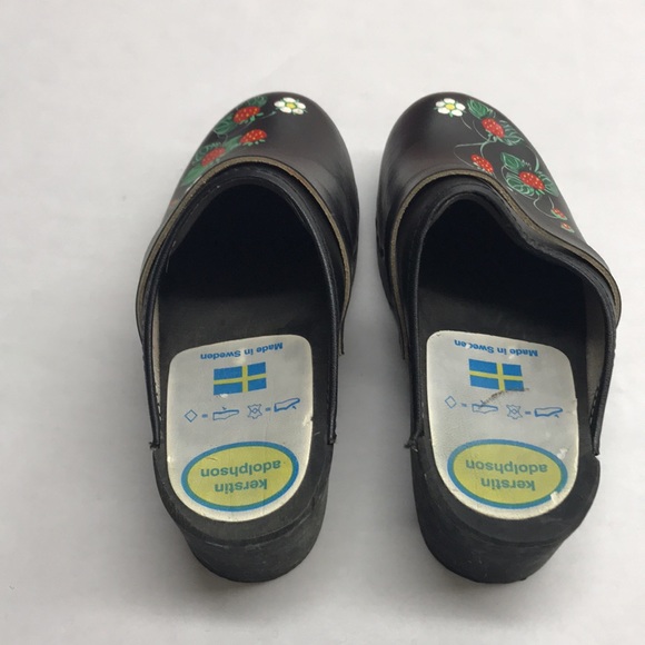 Keratin Adolphson Clogs, Made in Sweden, Excellent Condition, Bkack, Size 37. - Picture 4 of 5